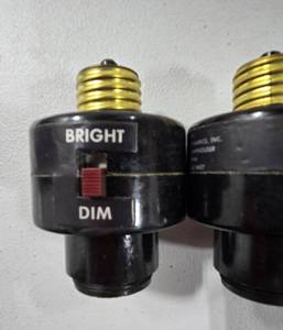lot 831 image: (4) Outlet Lampholder- Dimmer Used in the Military