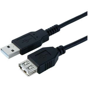 lot 850 image: Onn Usb Extension Cable, Black, 6 Long