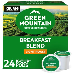 lot 853 image: Green Mountain Coffee Breakfast Blend Keurig K-Cup Coffee Pods - Light Roast - 24ct