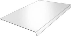 lot 6339 image: HeCotia Acrylic Cutting Board with Counter Lip, Clear Chipped Corner