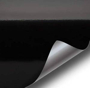 lot 6340 image: VViViD Black High Gloss Vinyl Wrap Roll w XPO Air Release (10ft x 5ft)