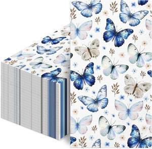 lot 6416 image: Butterfly Disposable Hand Towels - 100Pcs, 2-Ply  Butterfly Napkins