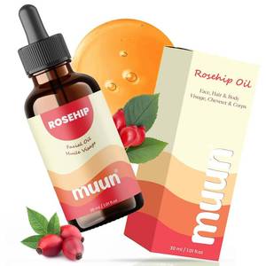 lot 6420 image: Muun Organic Rosehip Oil for Face   Cold Pressed Rosehip Oil, 100% Natural
