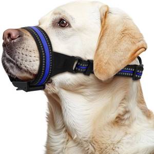 lot 6463 image: BONTHEE Dog Muzzle, Adjustable Breathable Soft Muzzle for Dogs - Secure Fit