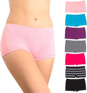 lot 6557 image: Alyce Ives Intimates Boyshort Panties, Pack of 7, Seamless
