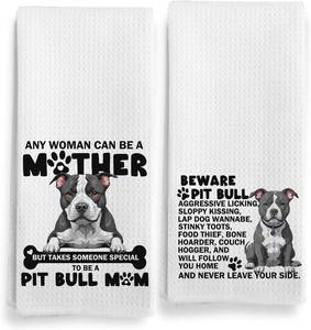 lot 6619 image: 316-Sy-MJ02-DDog Pitbull Dish Towels & Cloths, Home & Kitchen
