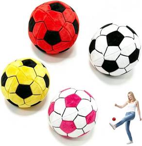 lot 6684 image: 4-Pack Soft Soccer Footbags for Coordination, Lightweight Mini Kick Balls