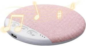 lot 6700 image: Ultra-Thin Bluetooth Pillow Speaker Mini Under Pillow Bone Conduction Pink