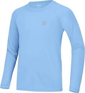 lot 6702 image: UPF 50 Boys Swim Shirt Long Sleeve Rash Guard, UV Sun Protection - M