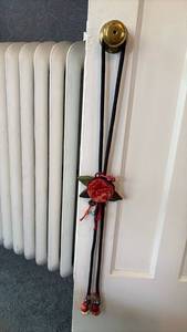 lot 134 image: Soft Fabric Sweater Bolo with Flowers and Pumpkins