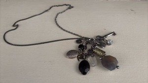 lot 135 image: Charm Necklace with Lock and Key Pendants