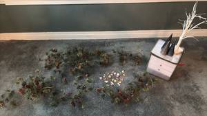 lot 137 image: Holiday OrnamentGarland and Filler Branches Christmas Decorations and Storage
