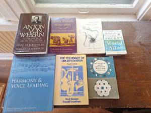lot 153 image: Lot of 8 Books Music History, Theory, and Reference