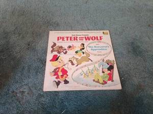 lot 204 image: Walt Disney Presents Peter and the Wolf Book and Record Set with The Sorcerers Apprentice