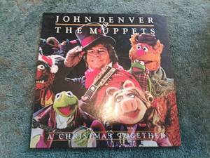 lot 206 image: John Denver & The Muppets A Christmas Together Vinyl Record Album