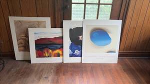 lot 249 image: Georgia OKeeffe Museum Foam Board Backed Poster Set of 4