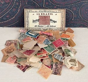 lot 280 image: Brazil Postage Stamps Packet and Other Amazing Vintage Stamps for Collecting