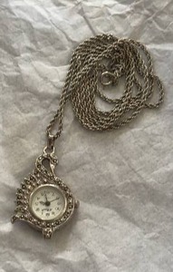 lot 308 image: Vintage Swan Necklace LaBaron Watch