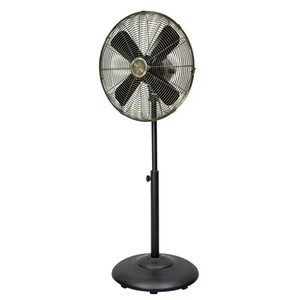 lot 8137 image: Better Homes & Gardens New 3 Speed 16 inch Vintage Metal Stand Fan in Black