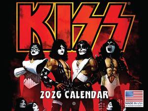 lot 8154 image: KISS Calendar 2026 Music Band Merchandise Monthly Wall Calender 12 Month  American Made In The USA