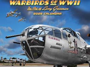 lot 8204 image: Vintage Airplane Calendar 2026 Larry Grossman Warbirds WW2 Aviation Monthly Wall 12 Month  American Made In The USA