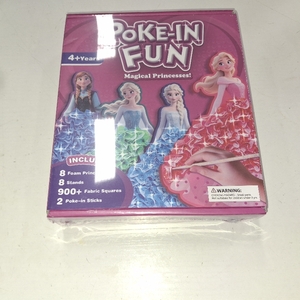 lot 8253 image: SKYMINOTIN Poke in Fun Art Crafts Kits for Girls - 8 Packs, Mess Free Magical Princess Paper Dress Up Kit, Creative Activity Gift for Girls 4 5 6 7 8 Years Old, DIY Presents