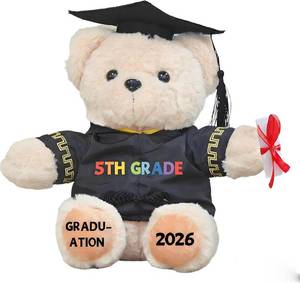 lot 8270 image: 5TH Grade Graduation Gifts Bear for Kids Boys Girls, 5th Grade Graduation Decorations 2026, Last Day of Elementary 5TH Grade Party Supplies Gifts Decorations