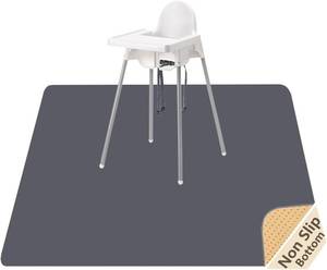 lot 10384 image: Splat Mat for Under High ChairArtsCrafts, WOMUMON Washable Spill Mat Waterproof Anti-Slip Floor Protector Splash Mat, Messy Mat and Table Cloth