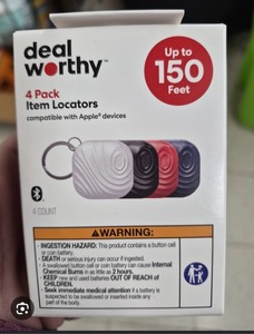 lot 8367 image: 4 Deal Worthy Item Locator Compatible With Apple Devices&nbsp