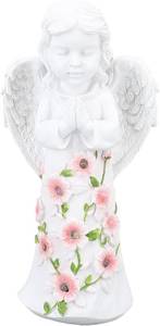 lot 10435 image: Solar Angel Figurine, Praying Angel Statue with Warm Light for Garden Decor, Patio Yard Lawn