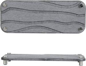 lot 10449 image: Water Absorbent Diatomite Coasters with Grooves, Diatomaceous Earth Soap Holder, Easy to Clean Water Absorbing Stone for Bathroom, Hotel, Home(Grey Water ripple)