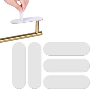 lot 10452 image: 5-Pack Self-Adhesive Replacement Strips for Under-Cabinet Paper Towel Holders, 5.65 x 1.7 inches