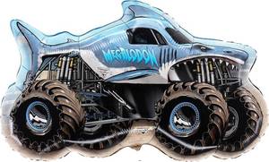 lot 10494 image: Toyland  85cm (33) Monster Jam  Megalodon  Foil Balloon - Monster Truck Shaped Character Balloons
