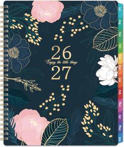 lot 10511 image: Planner 2026-2027 - Academic Planner 2026-2027, Weekly and Monthly Planner, July 2026 - June 2027, Calendar Planner, 8 x 10, Colorful Monthly Tabs, Twin-Wire Binding, Back Pocket, Holiday