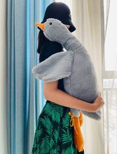 lot 10516 image: Tanha Goose Plush, Goose Stuffed Animal, Grey Stuffed Goose, Soft and Cute Duck Plush Gift for Kids and Adults 35 inch, 90cm
