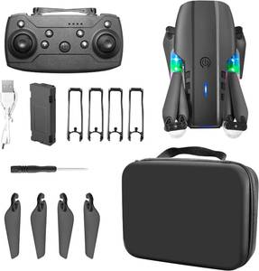 lot 10541 image: ikaufen E99 Drone Single camera,No Screen Control Camera for Adults RC Drone With 480P Dual Camera WiFi FPV Foldable Quadcopter Aircraft 1 Battery (E99 No Screen Control Black)