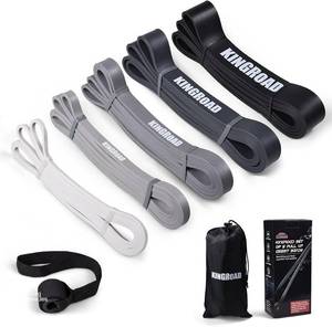 lot 10556 image: Resistance Band Pull Up Assistance Bands Sets Resistance Heavy Duty Exercise Stretch Fitness Bands for Stretching Power Lifting Workout Training with Instruction Guide
