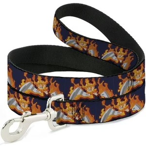 lot 10581 image: Crunchyroll Pet Leash, Dog Leash, My Hero Academia Flame Hero Endeavor Pose Blue, 4 Feet Long 1.0 Inch Wide