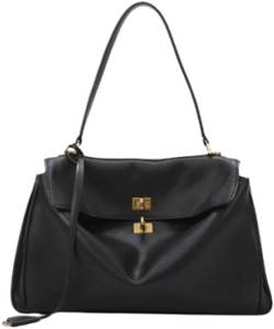 lot 10624 image: Top Handle Satchel Shoulder Bags Messenger Tote Bag for Ladies 13.8 x 4.3 x 9.5 in