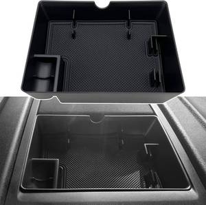 lot 10634 image: Compatible with Ford F150 Expedition Accessories Dash Center Console Table Storage Tray fits for F150 (2015-2020) and Expedition 2018-2020, F250 F350 (2017-2022)