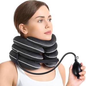 lot 10653 image: Cervical Neck Traction Device with Innovative Neck Decompression Design, Inflatable Neck Stretcher for Instant Neck Pain Relief, Neck Brace Pillow for Neck Support, Home Use