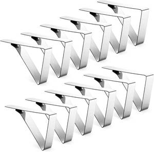 lot 10668 image: Ponure 12 Pack Tablecloth Clips - Heavy Duty Picnic Table Clips, Stainless Steel Table Cloth Cover Clamps, Table Cloth Holders Ideal for Restaurant Picnics Marquees Weddings Graduation Party