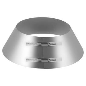 lot 10673 image: Adjustable Storm Collar, Galvanized Steel Chimney Pipe Collar for 6 Inch Double Wall Pipes or 8 Inch Single Wall Pipes