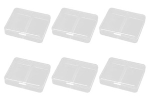 lot 14106 image: EXCEART Jewelry Storage Containers 24 Pack Clear Plastic Cases Bead Storage Box with Rectangular Compartments (STOCK PHOTO APPROXIMATE)