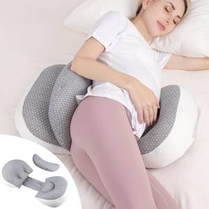 lot 14114 image: Chilling Home Pregnancy Pillow, Maternity Pillow for Pregnant Women, Pregnancy Pillows for Sleeping Portable, Pregnancy Wedge Pillow, Body Pillow Support for Back, Belly, Waist, Grey