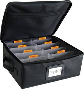 Viesembo Photo Storage Box, Holds up to 2000 4x6 Photos | Fireproof & Water-Resistant, Acid-Free with Lid & Dividers, For Family Memories, Wedding Cards, Baby Keepsakes Color White (Stock Photo Approximate)
