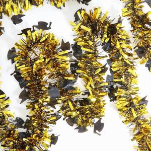 lot 14139 image: Graduation Decorations 2026, 50Ft Black and Gold Glitter Tinsel Garland, Class of 2026 Metallic Garland for Graduation Party Decorations (Graduation)