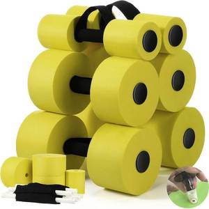 lot 14168 image: Soulchen Pool Exercise Equipment Water Dumbbells Pool Resistance Aerobic Weights EVA Foam Dumbbell with Handle Strip for Aqua Therapy Water Aerobics Weight Loss Fitness(Olive Green,Mixed)