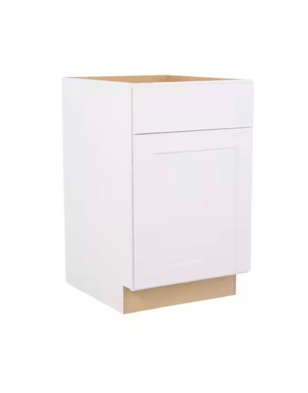 lot 9 image: Essential White  21 Base Cabinet