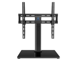 lot 3 image: PERLESMITH Swivel Universal TV Stand Mount for 32-86 Inch LCD OLED FlatCurved Screen TVs up to 99lbs-Height Adjustable Table Top TV Stand